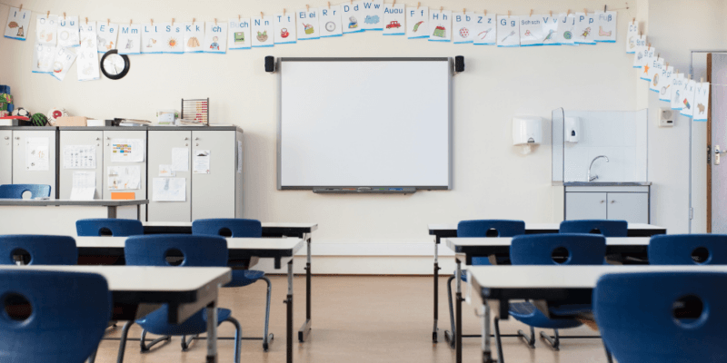 Empty classroom